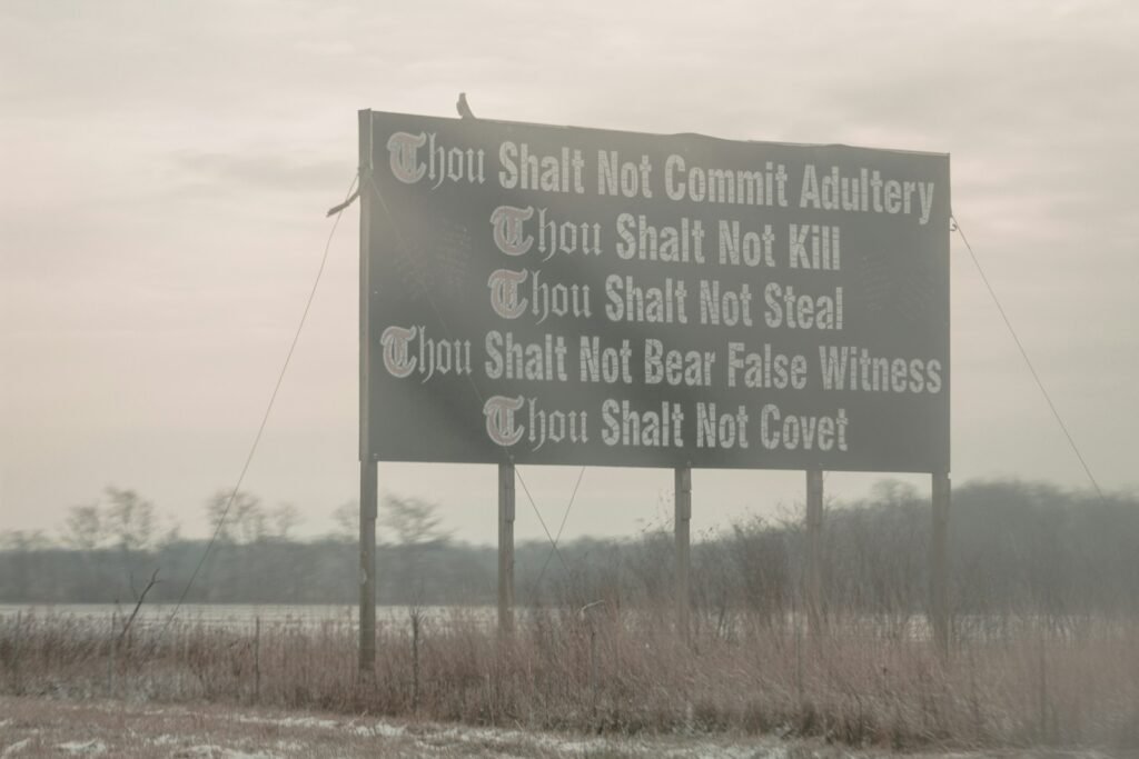 Ten Commandments billboard
